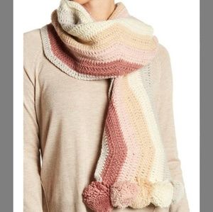 BCBG MAXAZRIA PomPom scarf